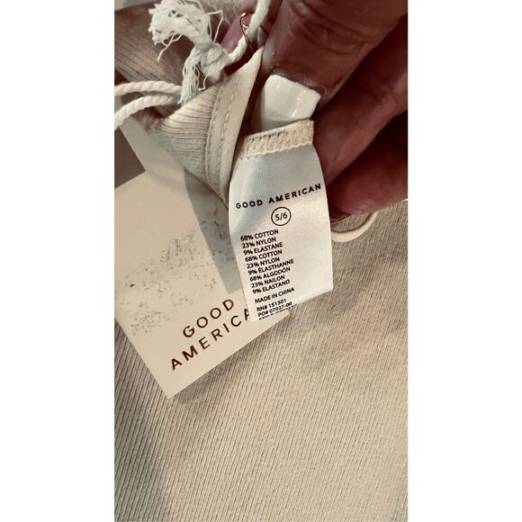 Good American Seamless Skinny Strap BodySuit Bone001 SZ 5/6 NEW - Picture 5 of 9
